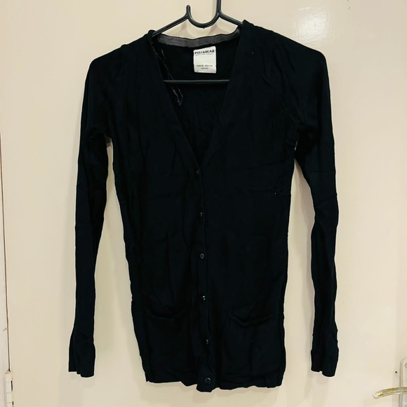 Pull & bear black cardigan tee - Picture 5 of 7